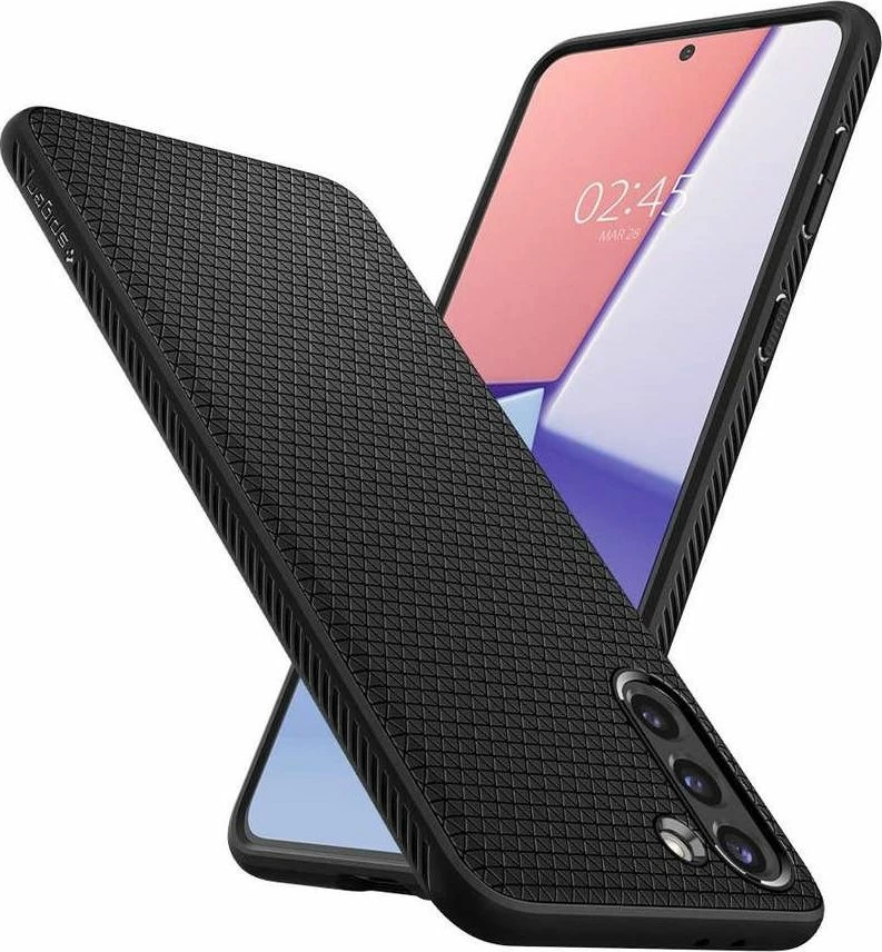 Mbështjellës Spigen Liquid Air për Samsung Galaxy S21, i zi mat