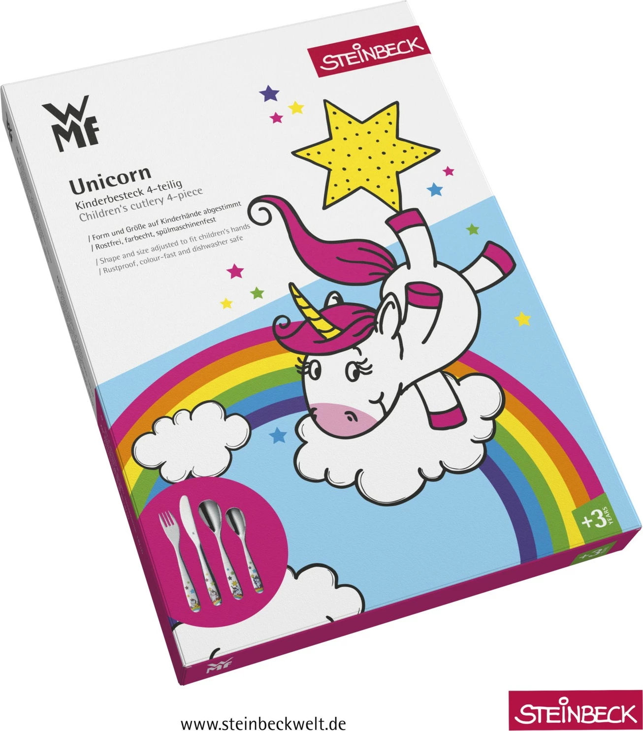 Set takëmesh për fëmijë WMF Einhorn 4 pjesë, Cromargan