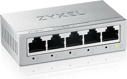 Switch Zyxel GS-105BV5-EU0101F, 5-Port Gigabit Ethernet, unmanaged, argjendtë