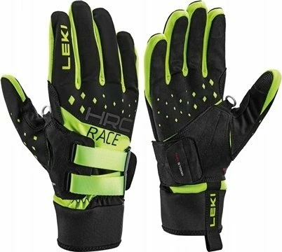 Doreza për ski Leki HRC Race Shark 8.5 verdhë-jeshile