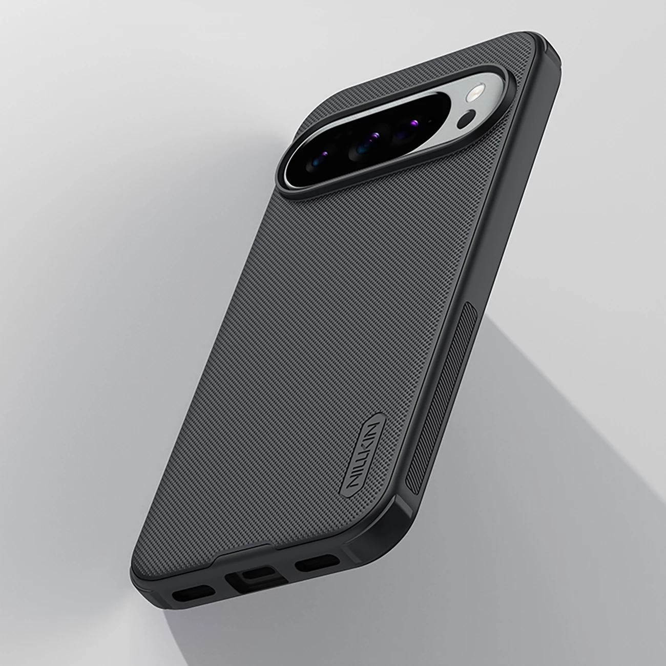 Mbështjellës, Nillkin, Super Frosted Shield Pro, për Google Pixel 10/10 Pro, TPU+PC, i zi