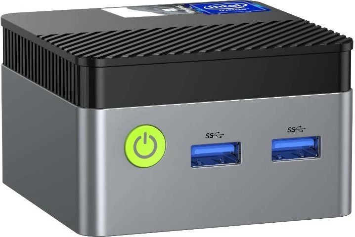 Kasë mini PC GMKtec G5, Intel N97, 12GB RAM, 256GB SSD, Windows 11 Pro, e zezë