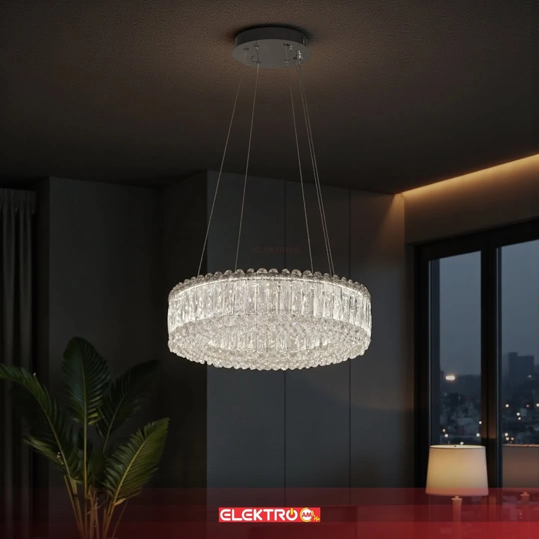 Abazhure LED Kristal i Varur 50 cm