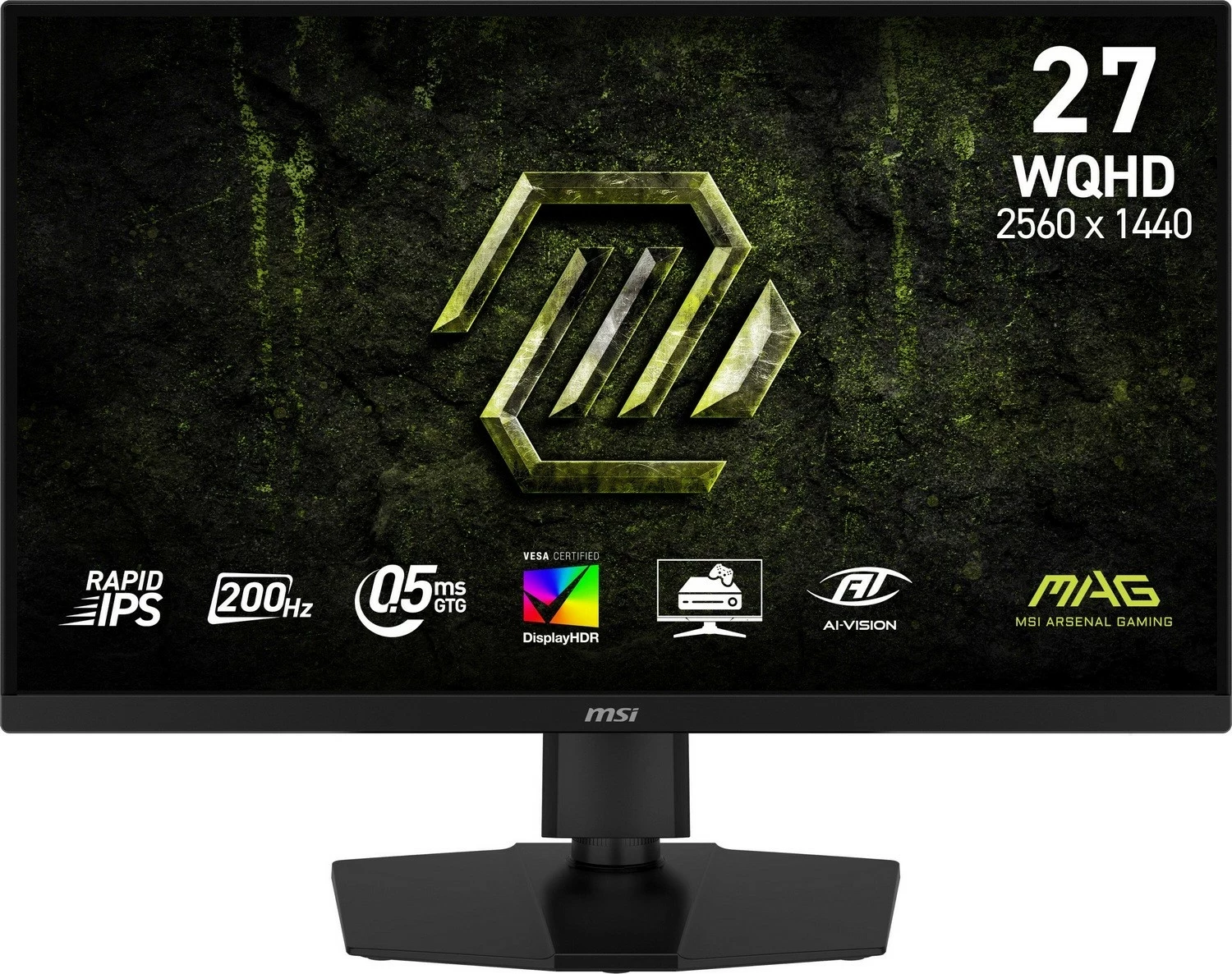 Monitor MSI MAG 274QPF E20, 27 inch, QHD, Rapid IPS, 180Hz, HDR400, USB-C, zi