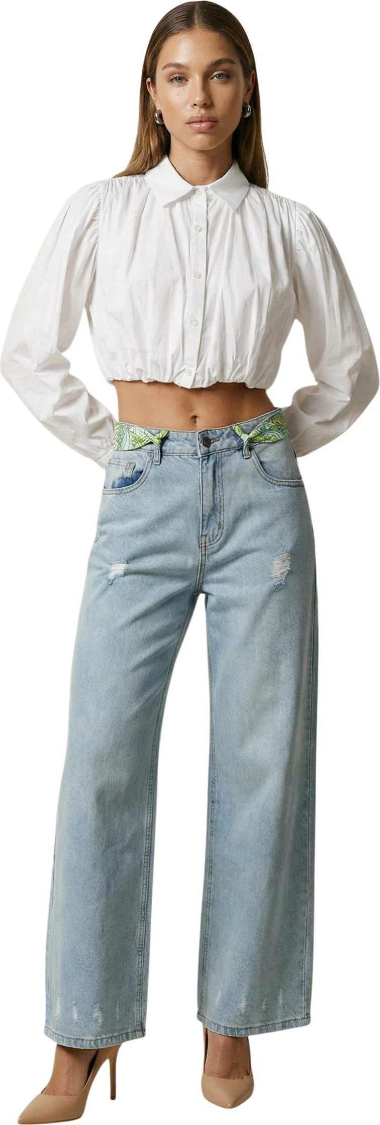 Xhinse për femra I am SLE6PT025301D, denim i çelët [Madhësia: M]