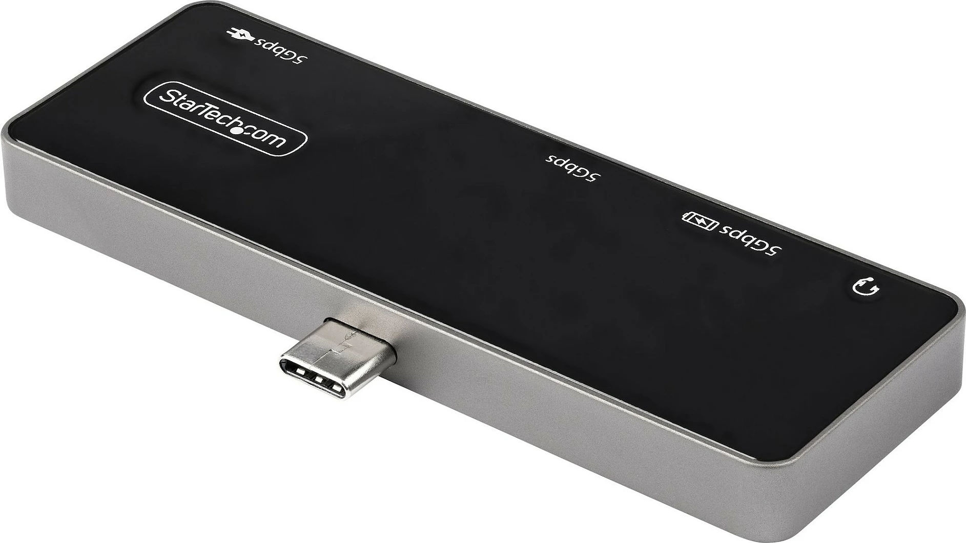 Adapter multiport USB-C StarTech DKT30ICHPD, HDMI 4K 60Hz, USB 3.0 Hub, Power Delivery 100W, Audio 3.5mm, i zi/argjendtë