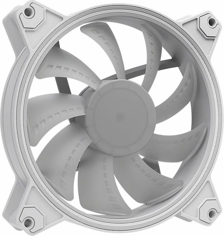 Ventilator kasë PC Modecom Volcano Apex 120 ARGB (FAN-APEX-120S-ARGB-200) 120mm PWM 4-pin, i bardhë, 1 copë