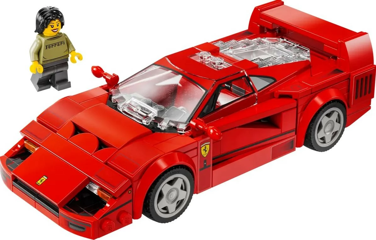 Set LEGO Speed Champions Ferrari F40, 318 pjesë, i kuq