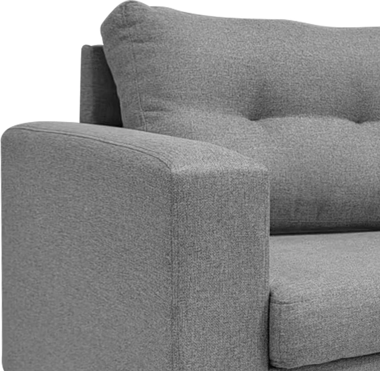 Kënd divani i kthyeshëm Maneli, material, ngjyrë antracit, 196x138/77x82cm