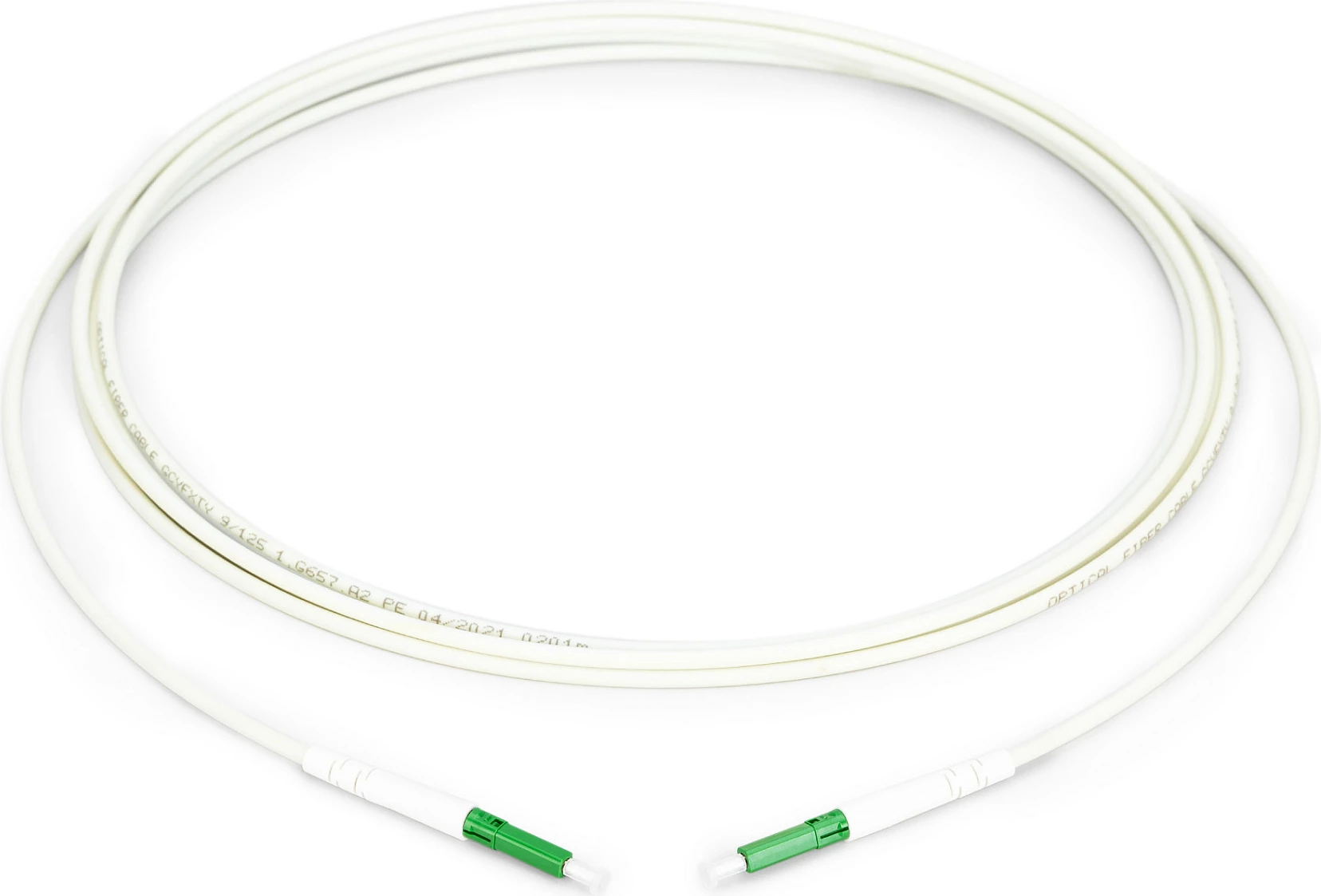 Kabllo fibrë optike Digitus FTTH blow-in 30 m, LC/APC në LC/APC, single-mode G.657.A2, e bardhë
