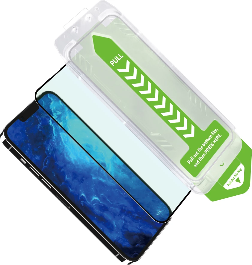 Xham i temperuar Wozinsky Premium Glass me kornizë montimi për iPhone 15 Pro, zi