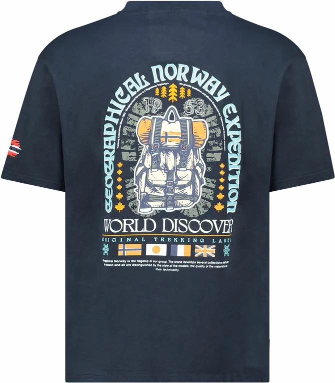 Maicë për meshkuj Geographical Norway, navy blue [Madhësia: S]