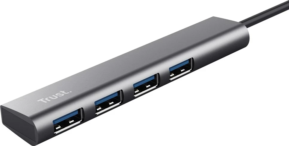 Hub USB Trust Halyx, Gri