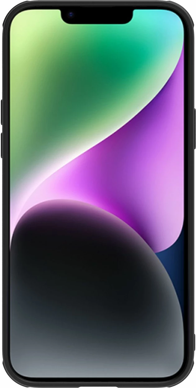 Mbështjellës Nillkin CamShield Leather S Case për iPhone 14, me kapak kamere, e zezë