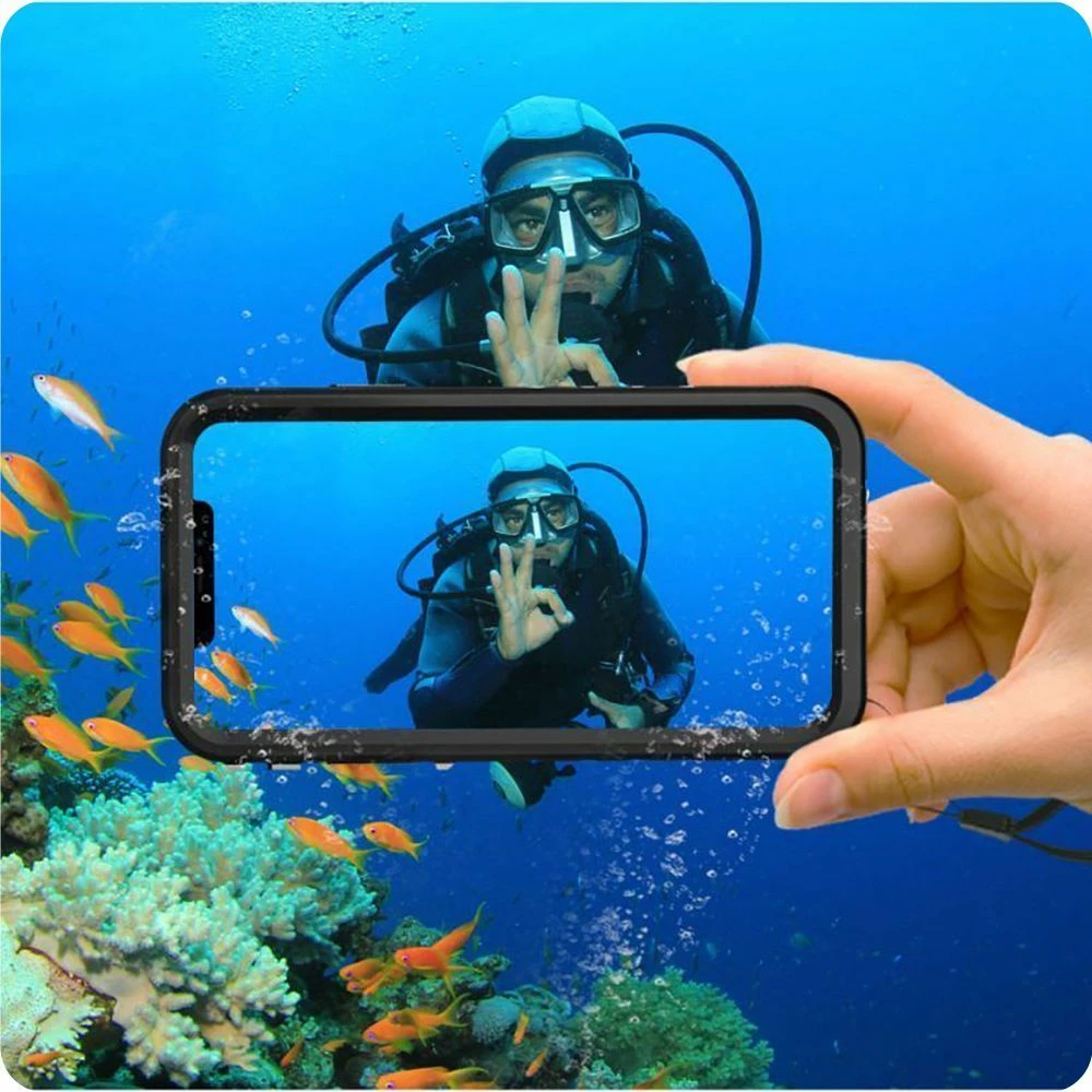 Mbështjellës Tech-Protect ShellBox IP68 për iPhone 15, i zi