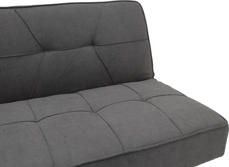 Divan shtrat 3 vendesh, ngjyrë gri e errët, 175x83x74cm