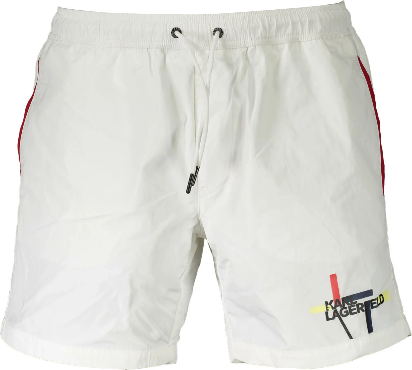Pantallona noti për meshkuj KARL LAGERFELD BEACHWEAR, të bardha
