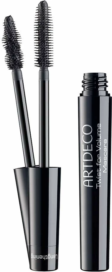 Maskarë për femra Artdeco Twist for Volume 2-in-1, e zezë, 8ml
