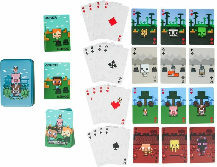 Letra loje Paladone Minecraft Animals, set 54 copë, me kuti metalike