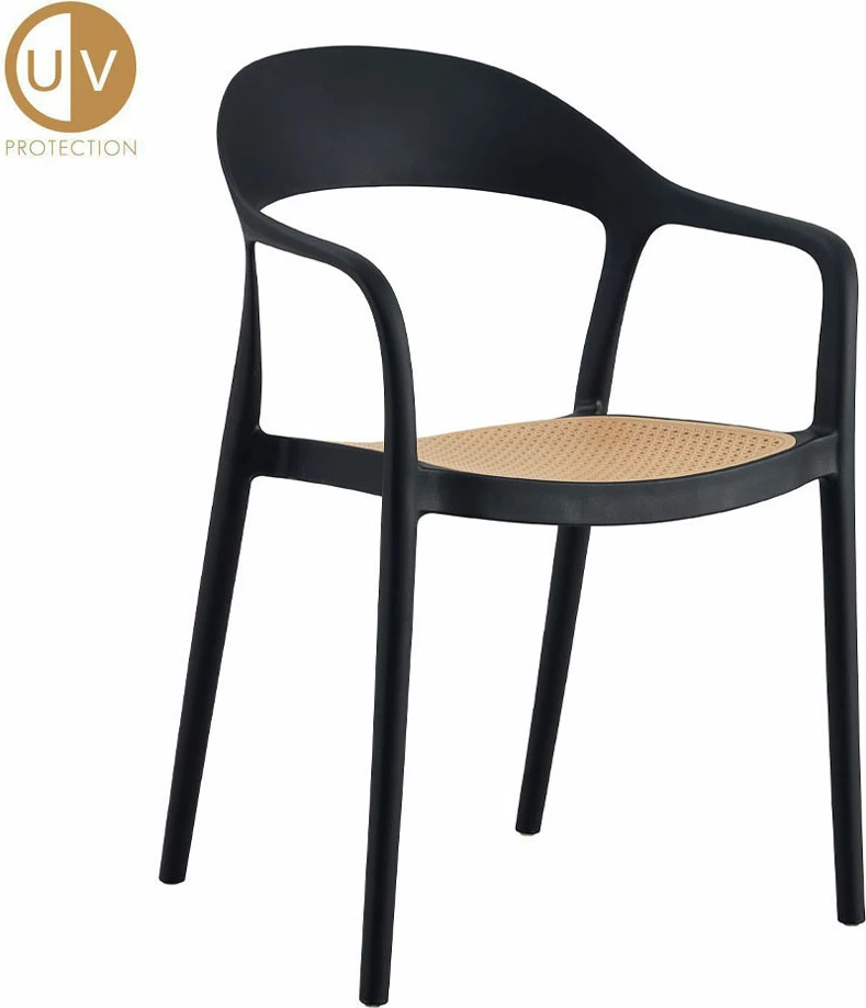 Karrige bistrot, e zezë-natyrale, 57x53x81.5