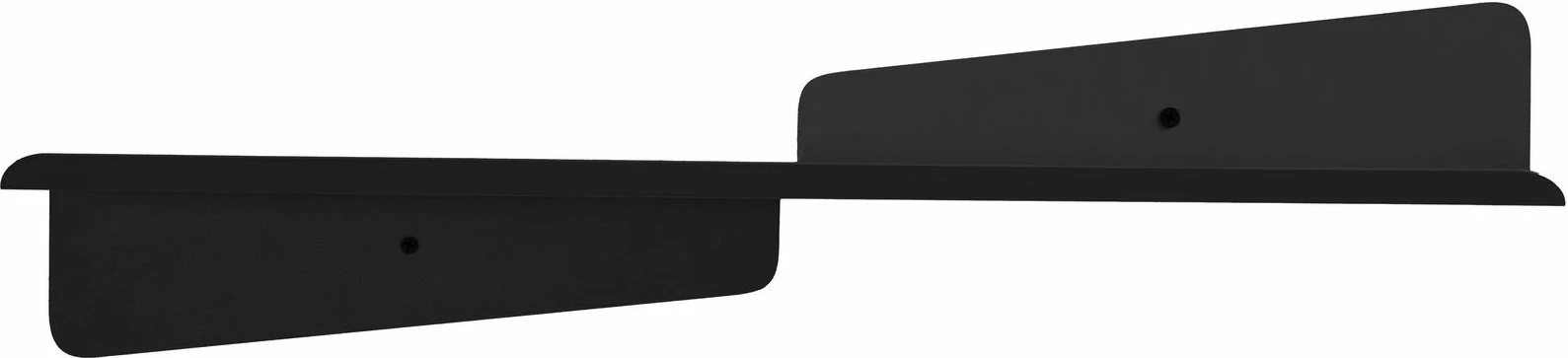 Raft dekorativ metalik për mur, ngjyrë e zezë, Skye Decor, Vlnt123Syh