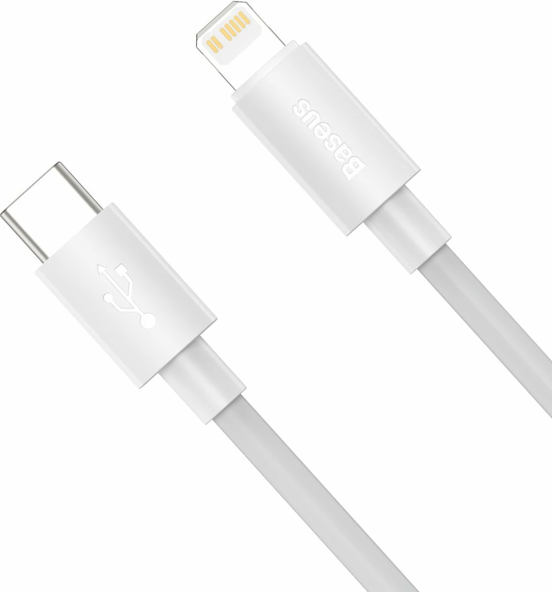 Set kabllo Baseus Simple Wisdom Data Cable Kit, USB-C në Lightning, 1.5m, 20W, Bardhë, 2 copë
