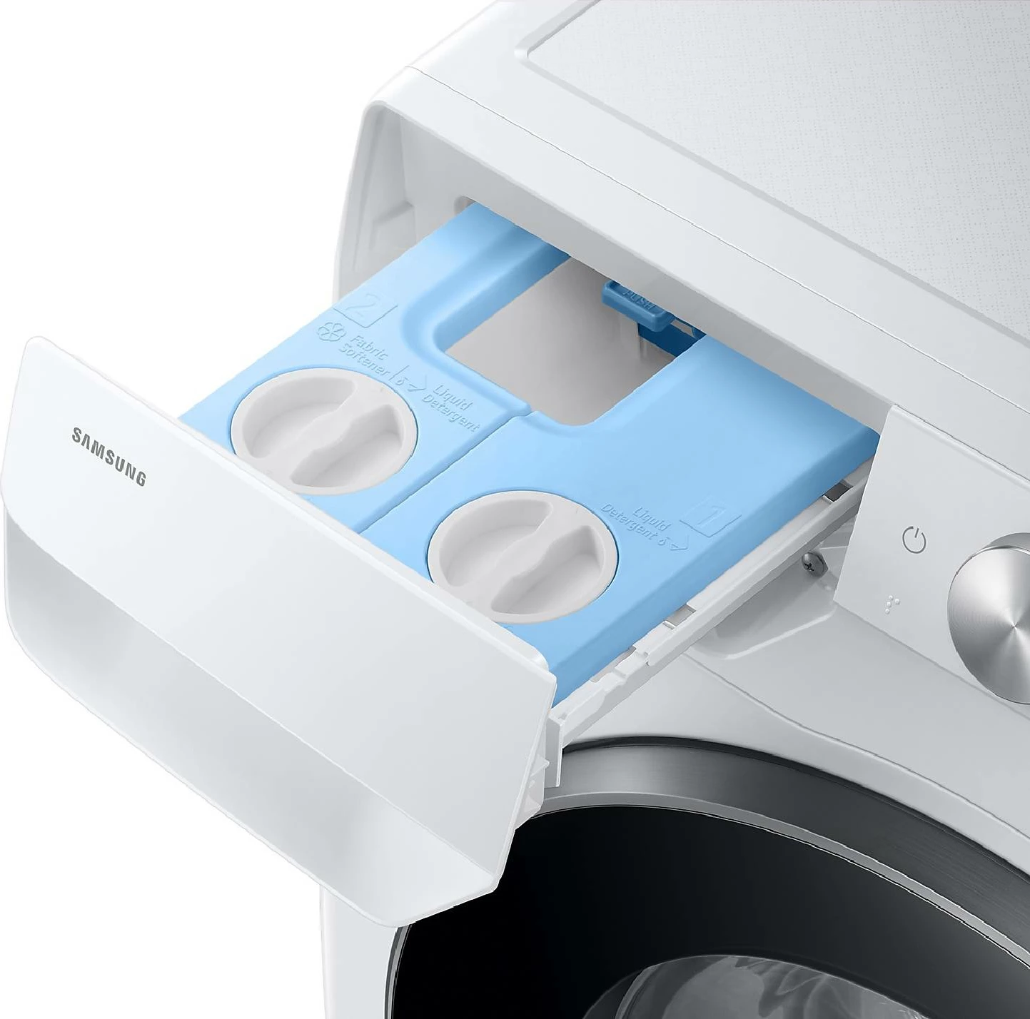 Lavatrice Samsung WW90DG6U8FLEU4 9 kg 1400 rpm klasë A Wi‑Fi AI Ecobubble, e bardhë derë e zezë