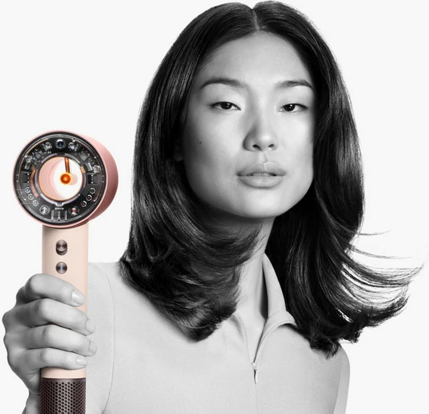 Tharëse flokësh Dyson Supersonic Nural, rozë pastel/rozë ari