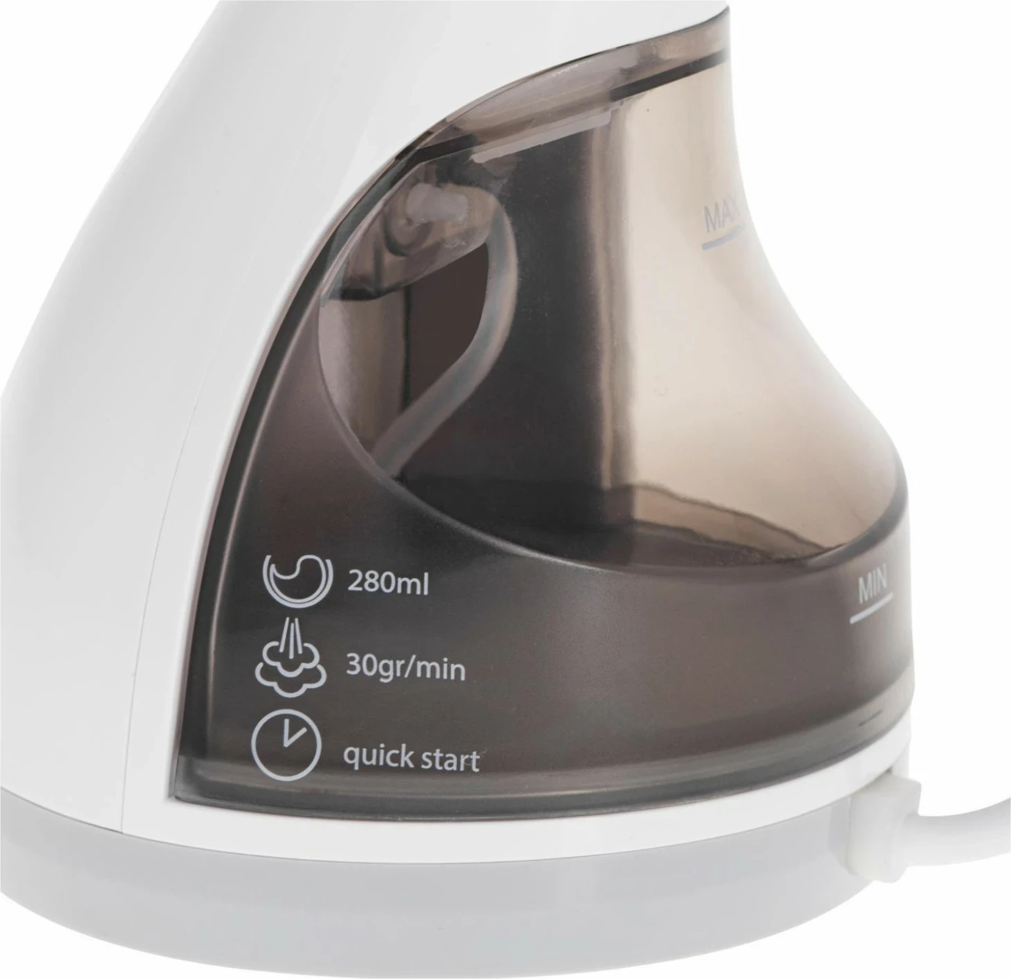 Hekur me avull Adler AD 5042, 1500W, rezervuar 0.28L, i bardhë