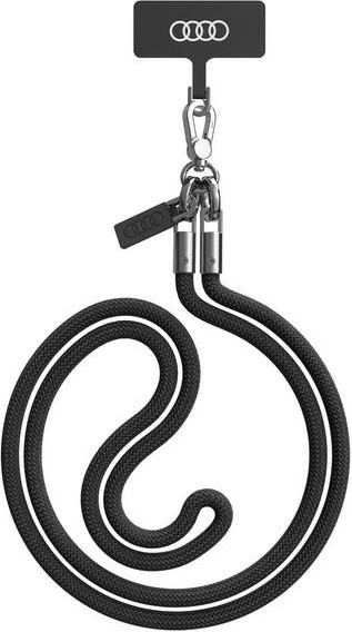Litar për qafë për celular Audi Universal 120cm x 6mm, i zi