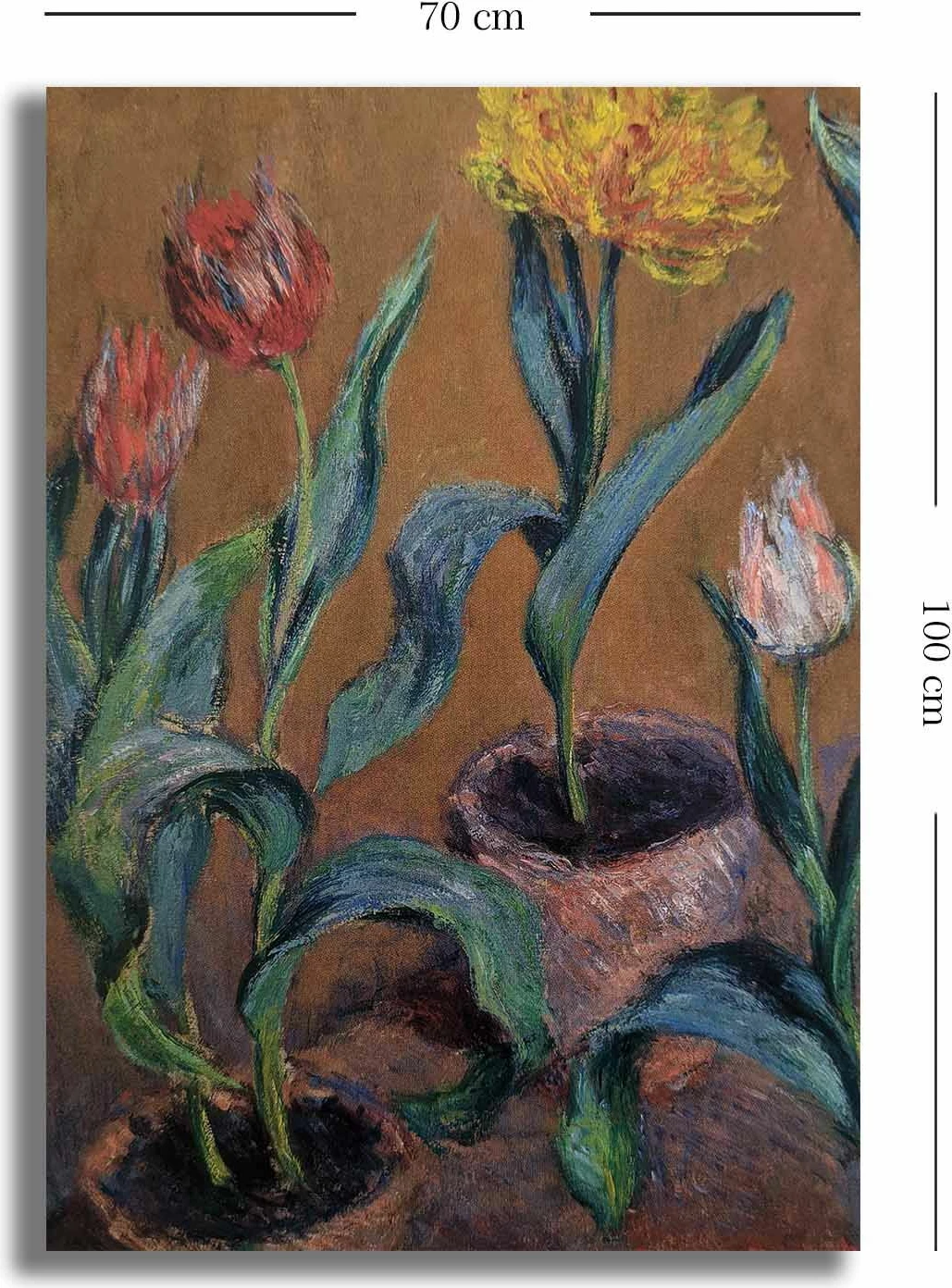 Pikturë dekorative në kanavacë, Wallity, 70100MONET006, shumëngjyrëshe, 70x100cm