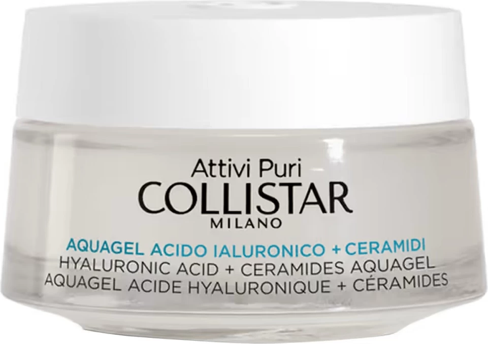 Krem-gel hidratues për fytyrë Collistar Attivi Puri Hyaluronic Acid + Ceramides Aquagel për femra, 50ml