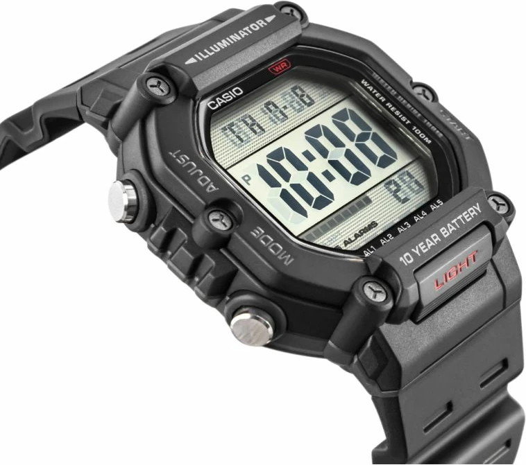 Orë dore digjitale për meshkuj Casio AE-1600H-1AVEF, e zezë, me kuti