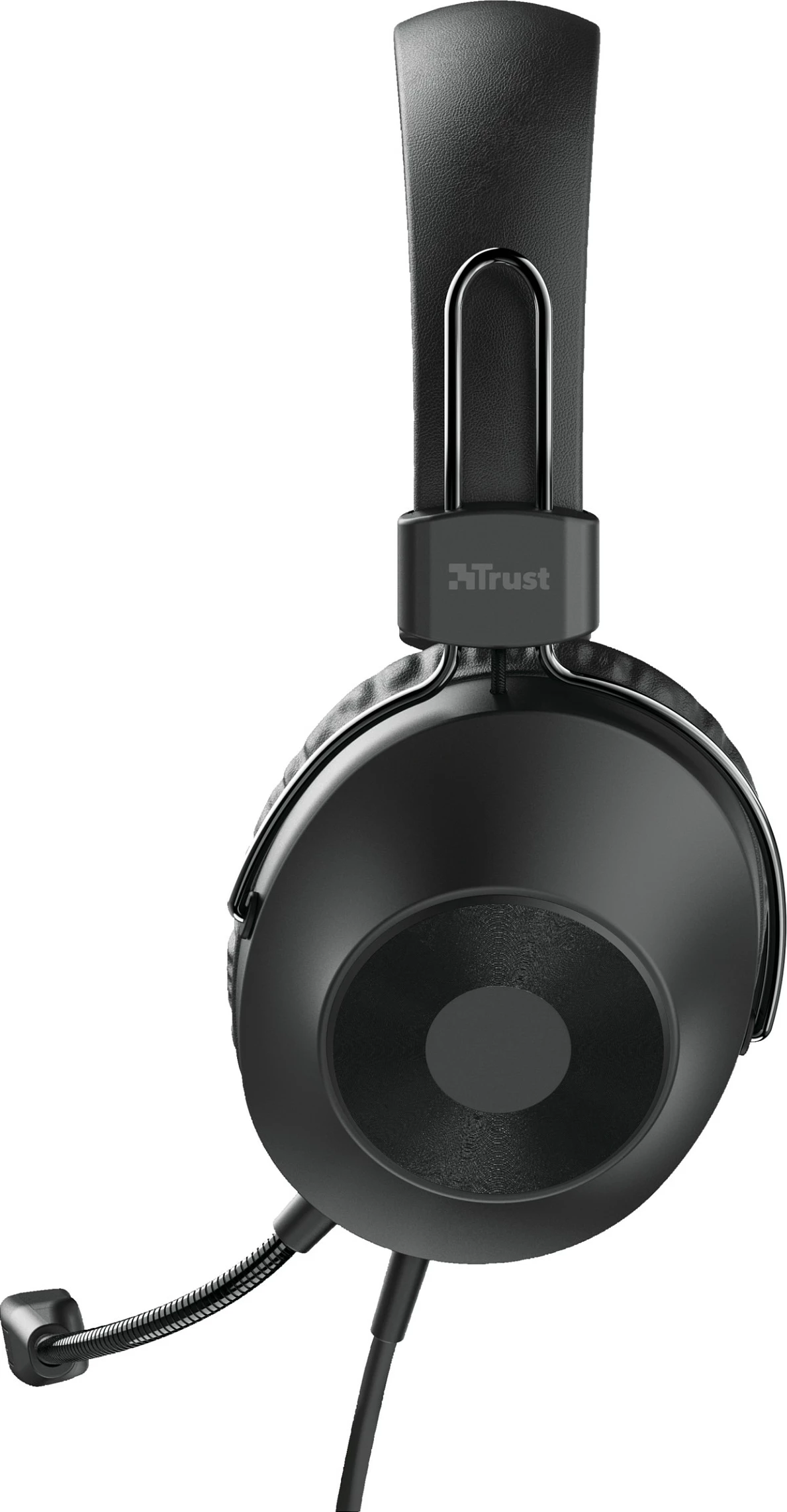 Kufje me mikrofon Trust HS-250, USB, me kabllo 2 m, over-ear, e zezë