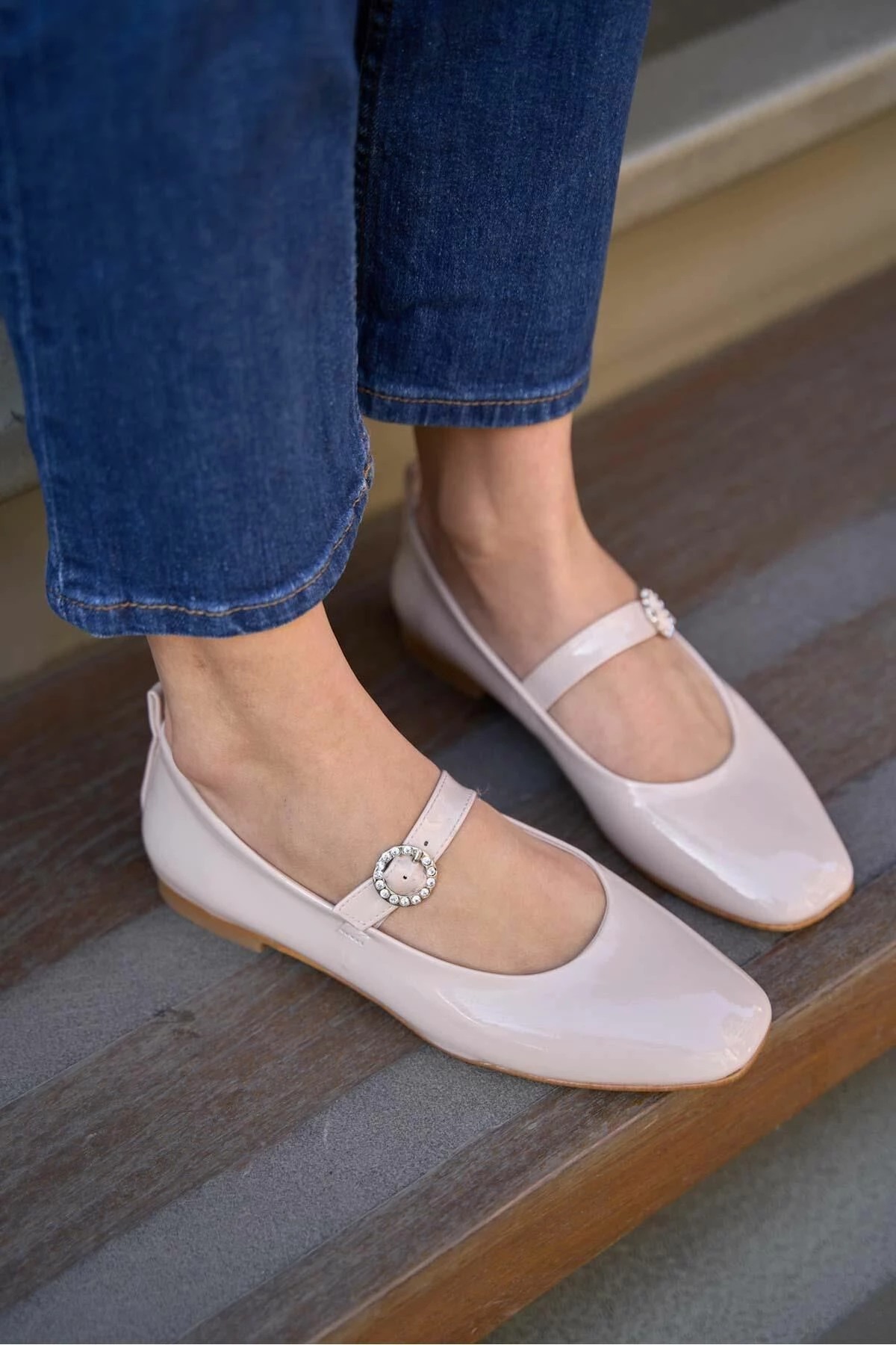 Balerina për gra Babette, krem, MK1340024YFT10-01