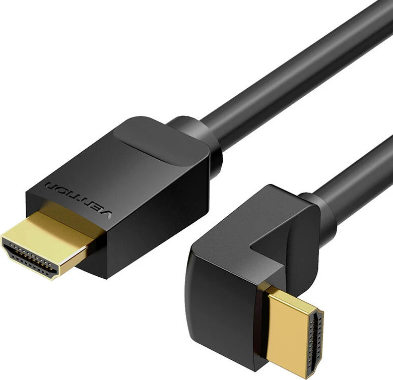 Kabllo HDMI Vention AARBH, 2m, 90° kënd, 4K 60Hz, e zezë