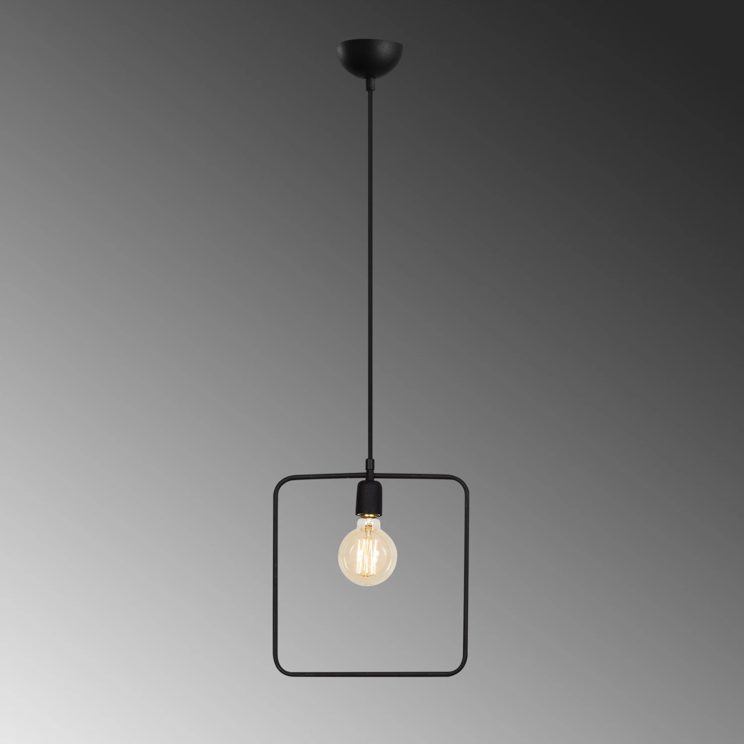 Llambë varëse metalike e zezë FH7257 30Χ6Χ123 cm