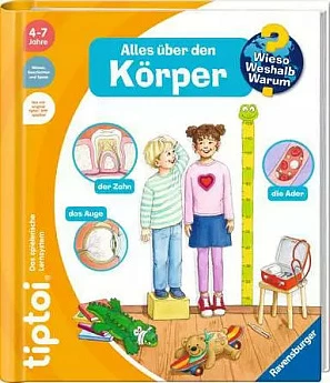 Libër interaktiv tiptoi Ravensburger Wieso? Weshalb? Warum? Alles über den Körper, 4-7 vjeç