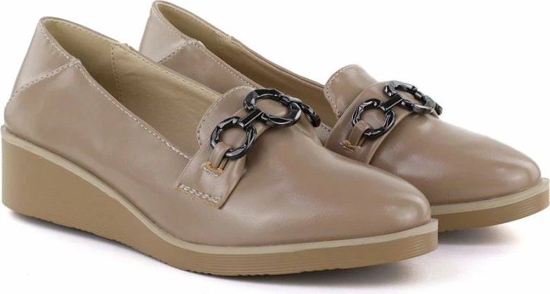 Këpucë platforme femra M. Daszyński MR2265, bezhë