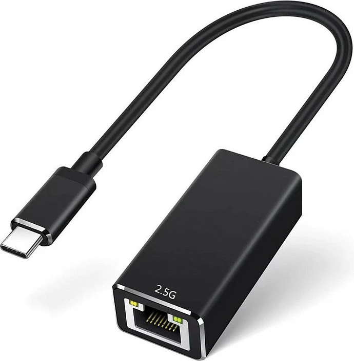 Adapter VALUE USB-C 3.2 Gen 1 në Ethernet 2.5G (RJ-45), i zi