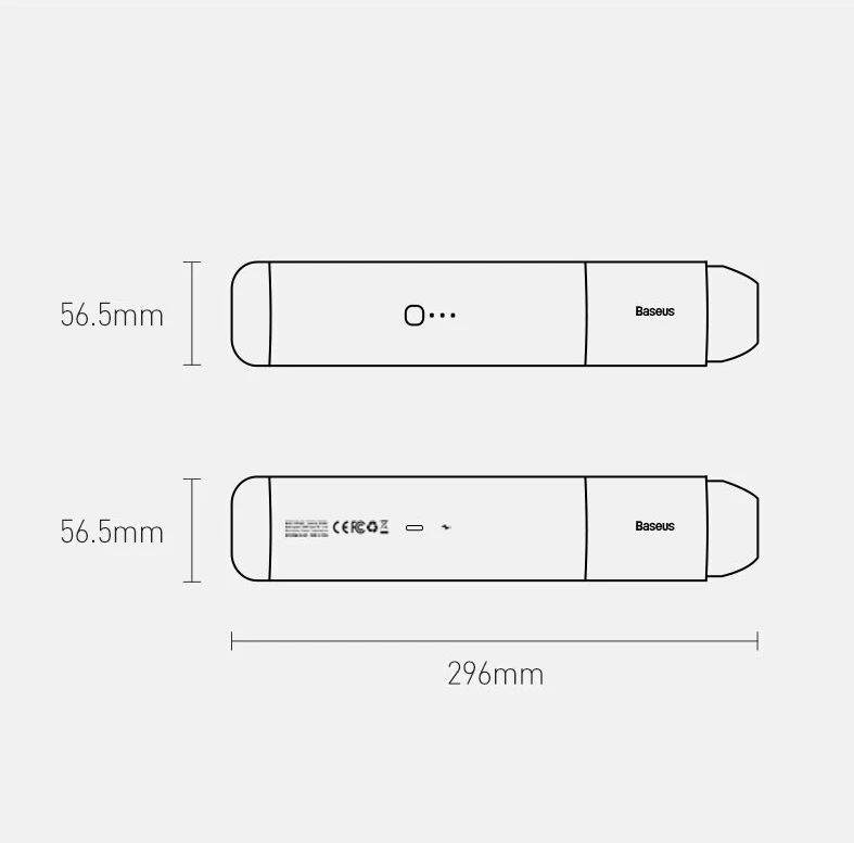 Fshesë me korrent pa kabllo Baseus A3, 135 W, 15000 Pa, USB-C, e zezë