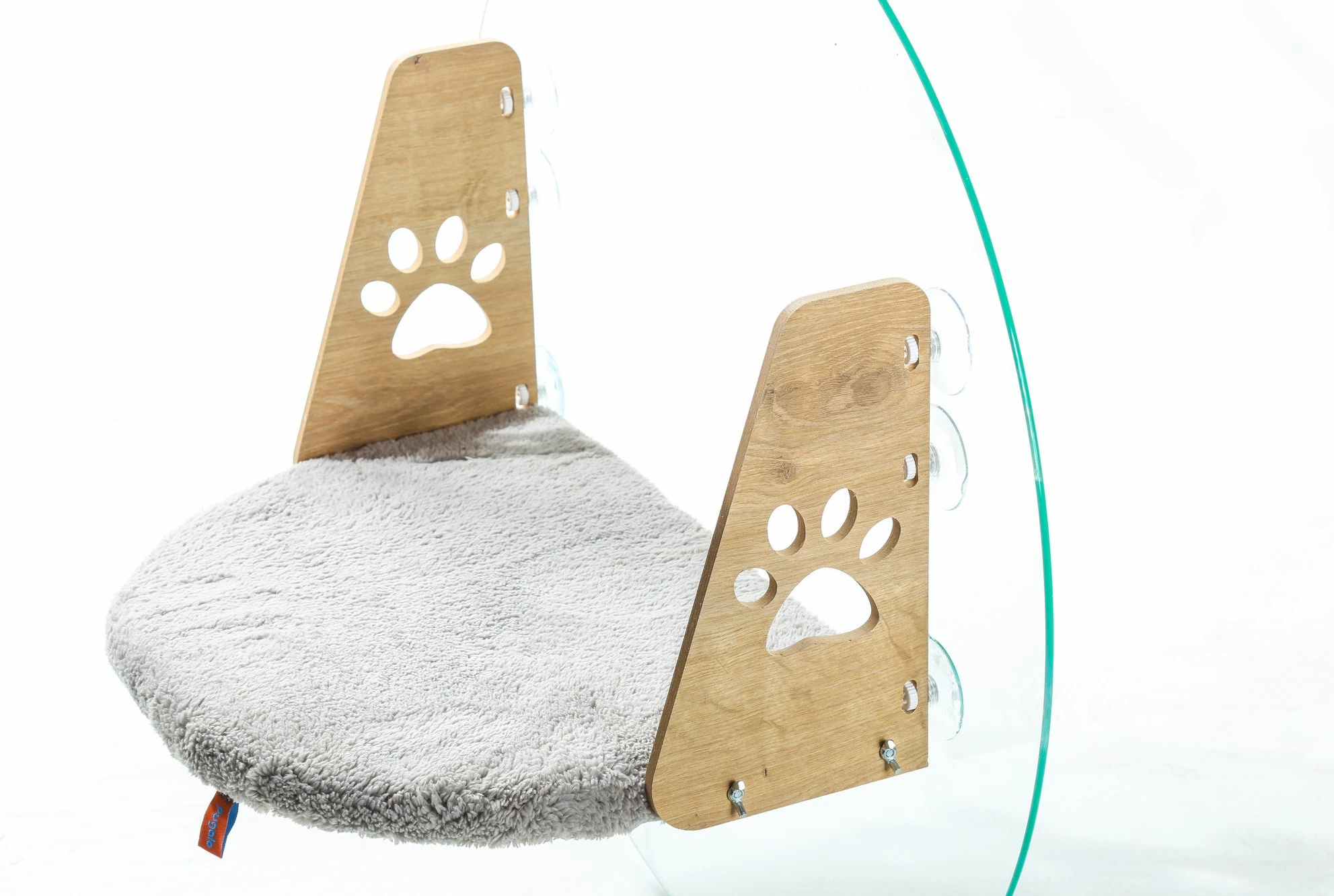 Shtrat për kafshë, Paws & Whiskers, shtrat dritareje, ngjyrë gri