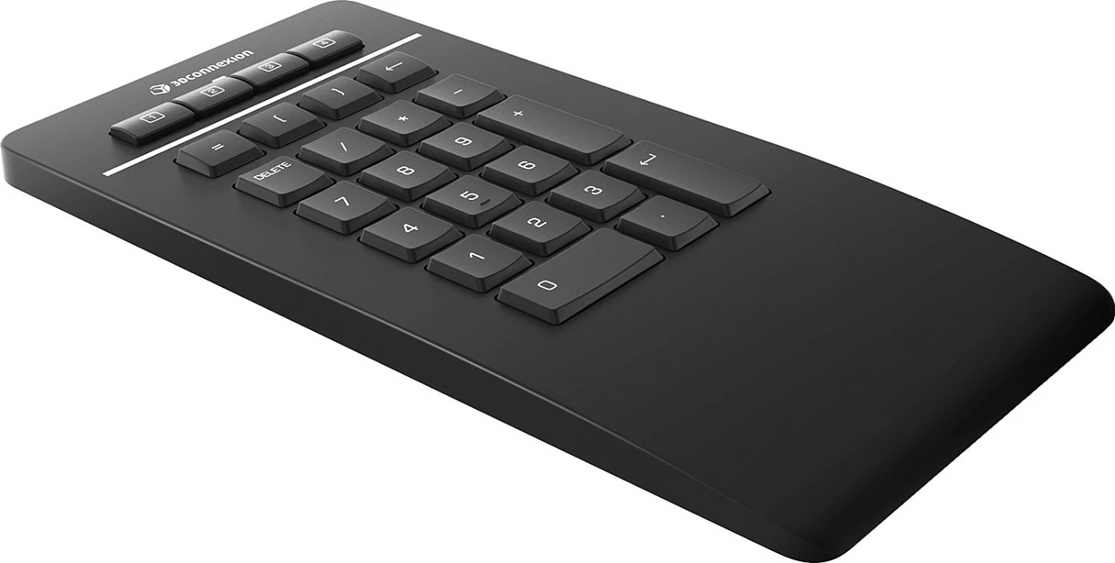 Numpad 3Dconnexion Pro, Bluetooth/USB/RF Wireless, 1.5 m, e zezë