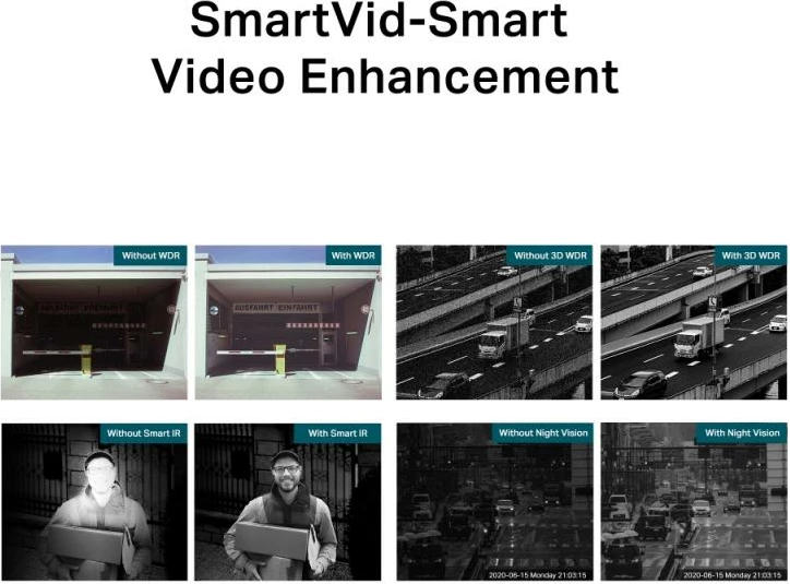 Kamerë IP, TP-Link, VIGI C340I 4MP 4mm, bardh e zi