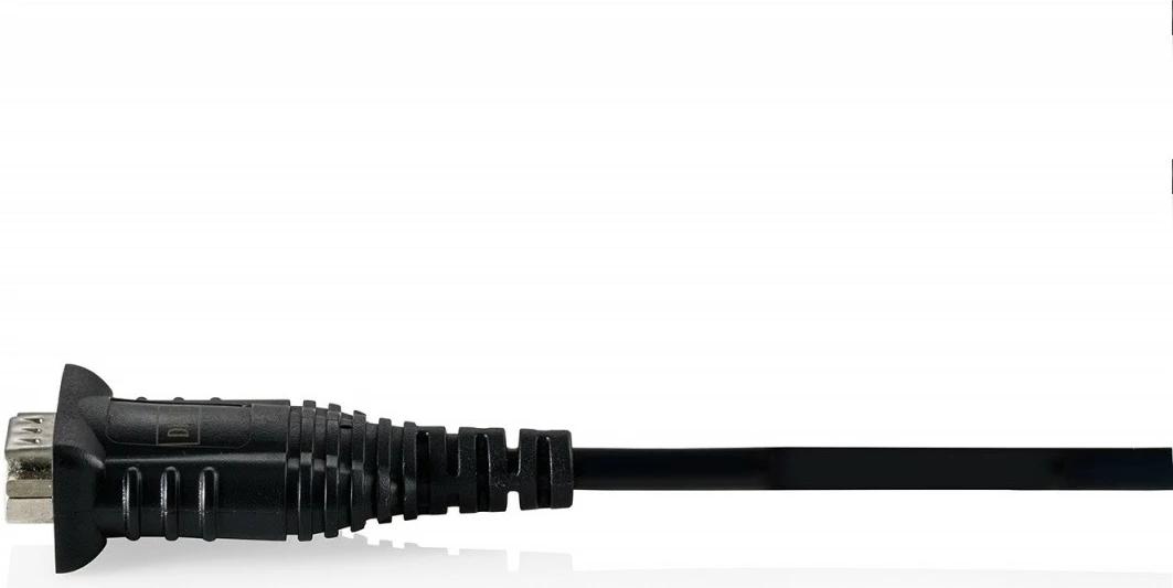 Kabl adapter USB 2.0 në RS232 (DB9) Digitus DA-70172, 1.8m, FTDI FT232RNL, i zi