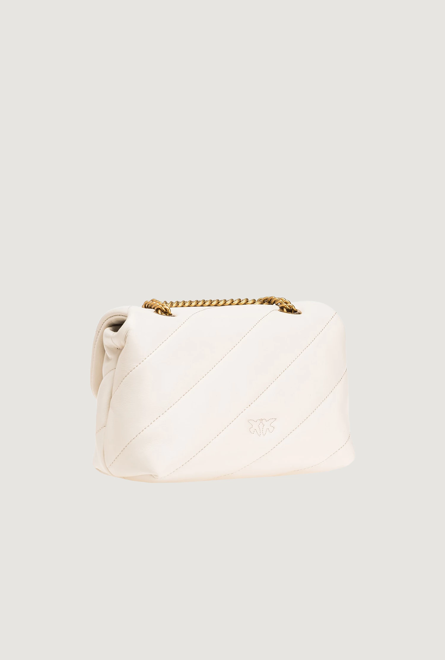 Çantë krahu Pinko Love Puff Mini CL 100039 A0F2 për femra, krem