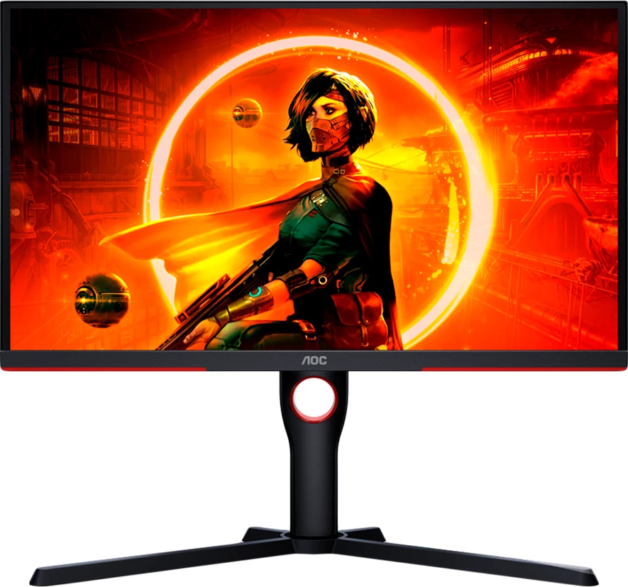Monitor gaming AOC 25G3ZM/BK 24.5" Full HD 240Hz VA 0.5ms Adaptive Sync, zezë-kuqe