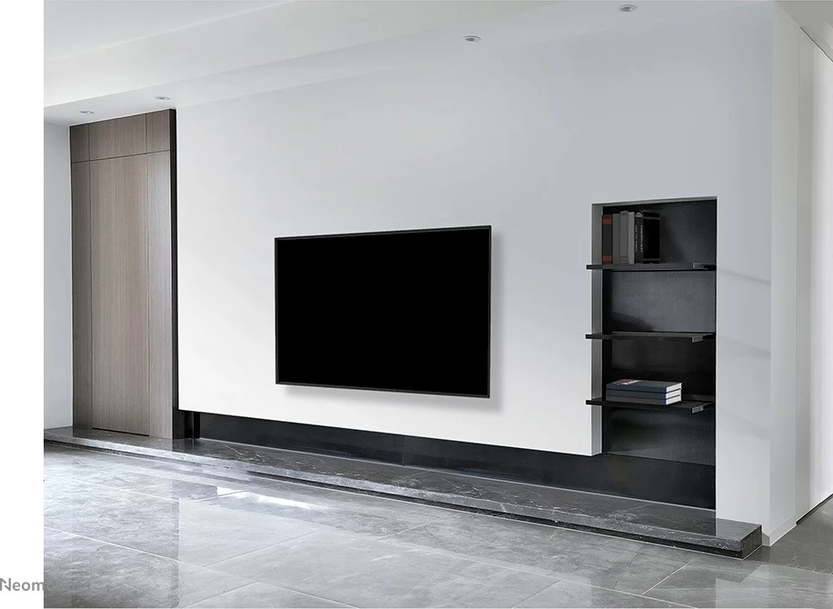 Mbajtës muri TV Neomounts WL30-550BL14, fiks, 32-75 inç, ultra i hollë, i zi