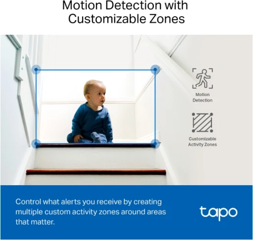 Kamerë sigurie Wi‑Fi TP-LINK Tapo C220 2K 4MP QHD Pan/Tilt, bardhë/zezë