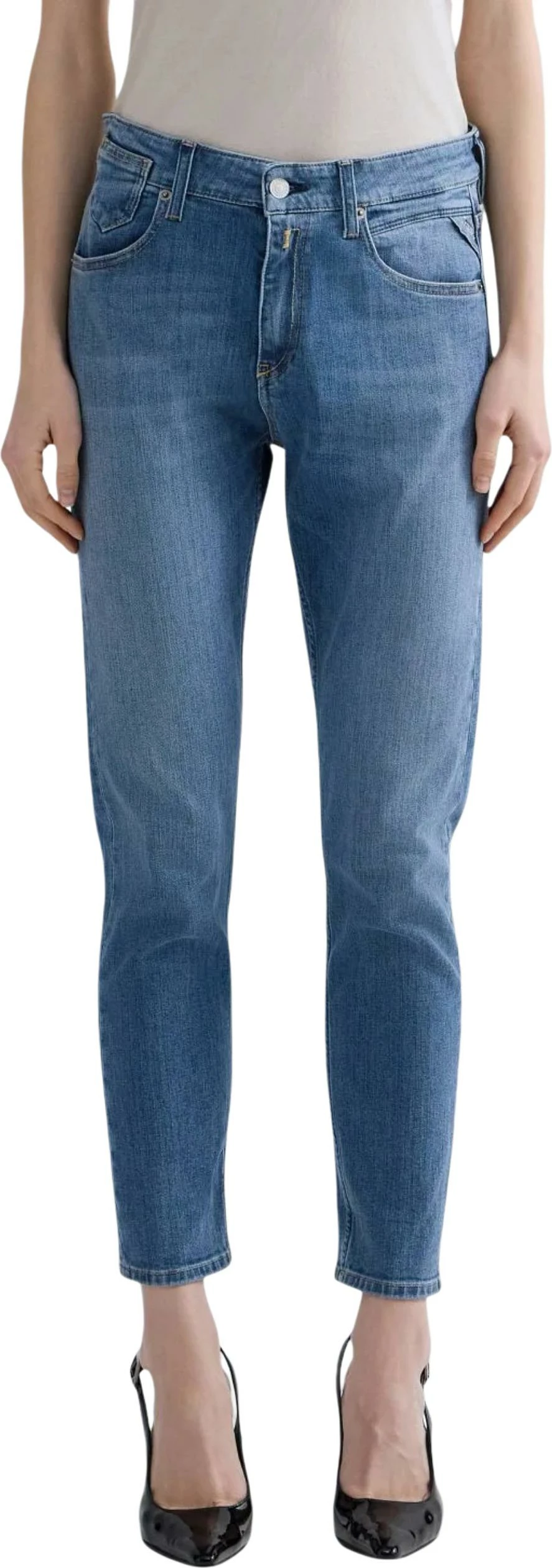 Xhinse për femra Replay Slim Boyfit WA416.000.685 115, denim të çelëta